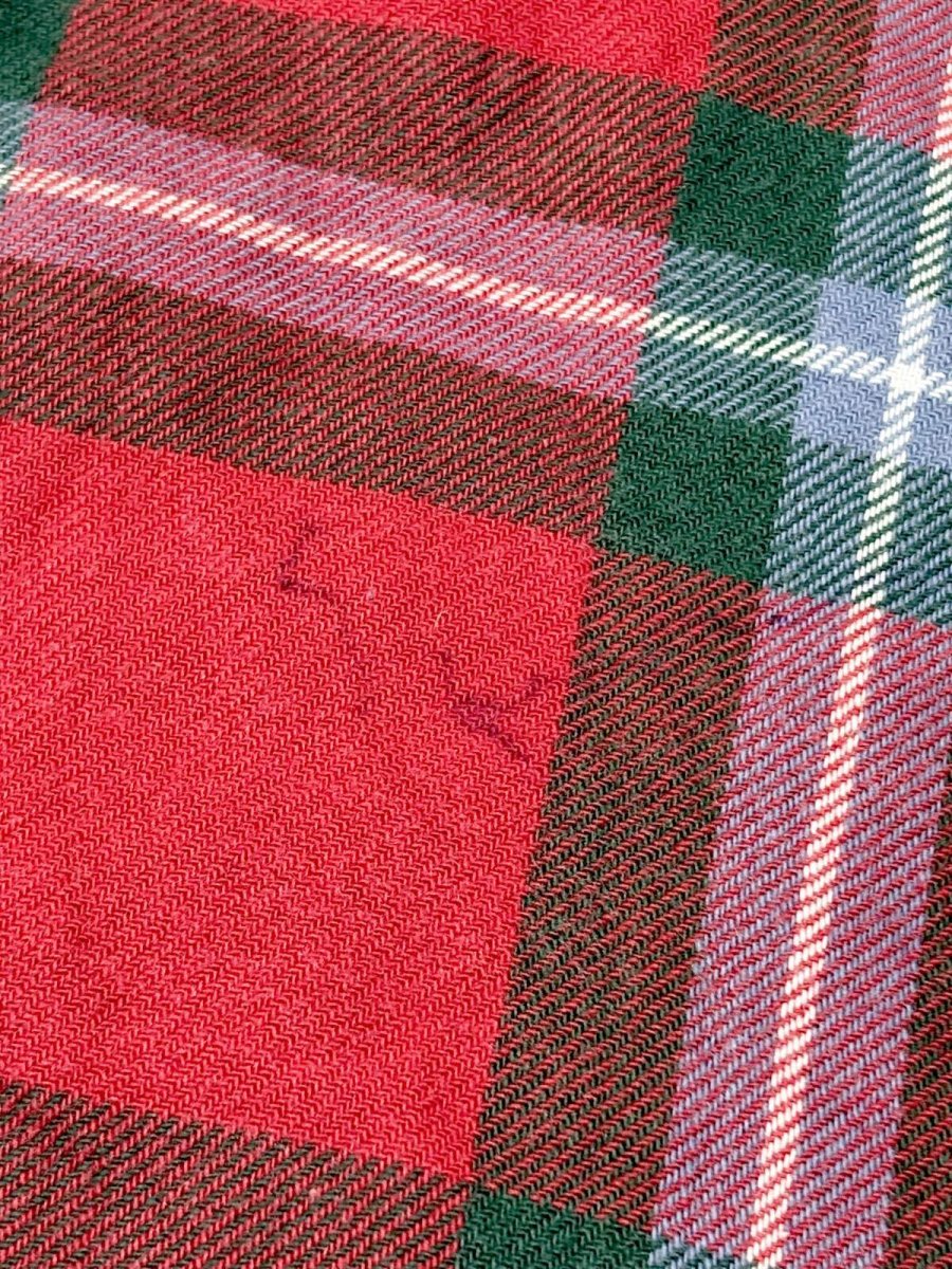 画像13: チェック柄 ウエストゴム レトロ USA古着 ヴィンテージワンピース (13)