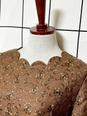 画像4: 刺繍 70's 80's 昭和レトロ古着 ヴィンテージワンピース (4)