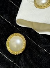 画像13: ベルトセット ストライプ 前開き モノクロ レトロ USA古着 ヴィンテージワンピース (13)