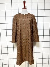 画像1: 刺繍 70's 80's 昭和レトロ古着 ヴィンテージワンピース (1)
