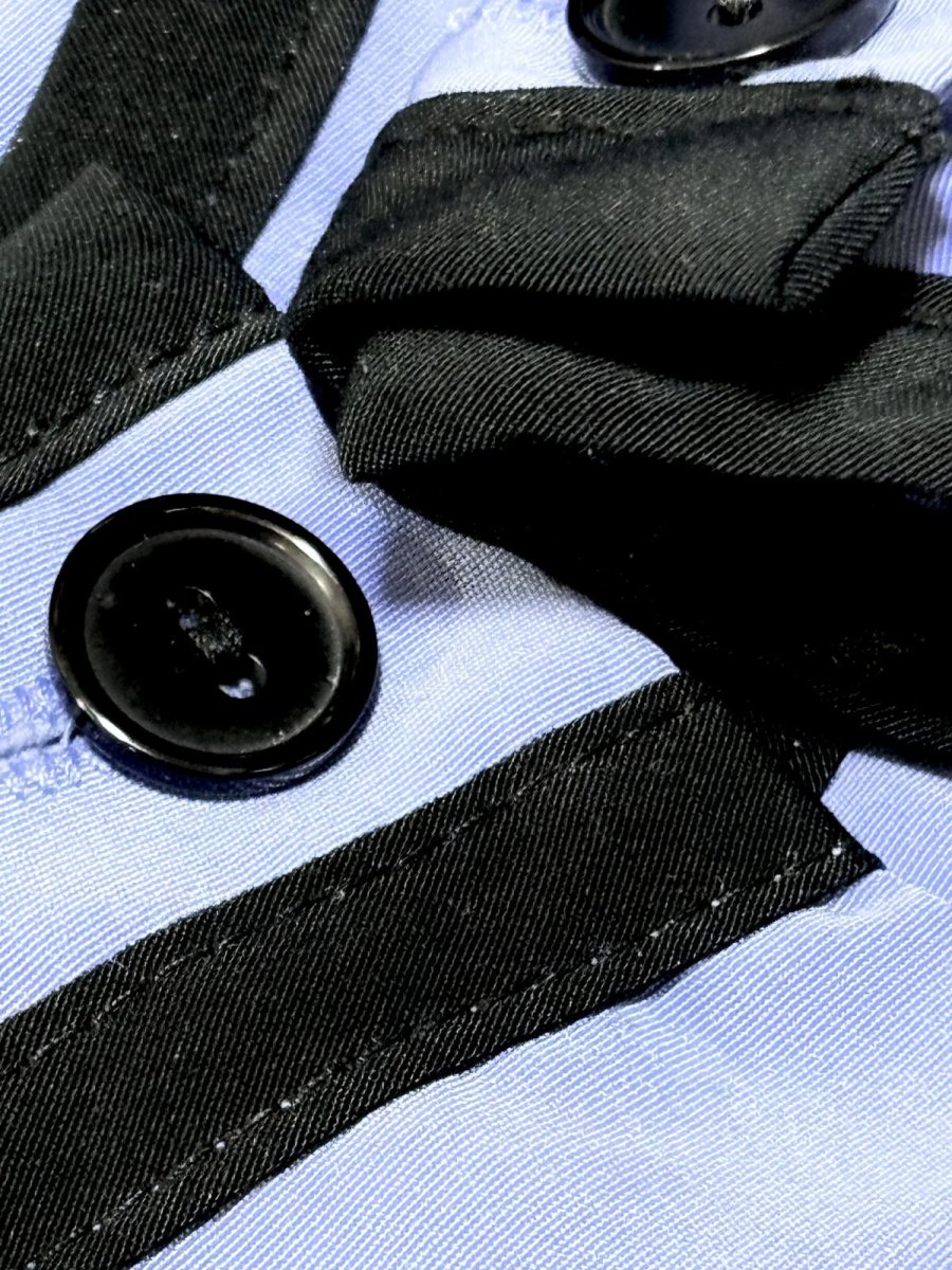 画像11: バイカラー ウエストゴム レトロ USA古着 ヴィンテージワンピース (11)