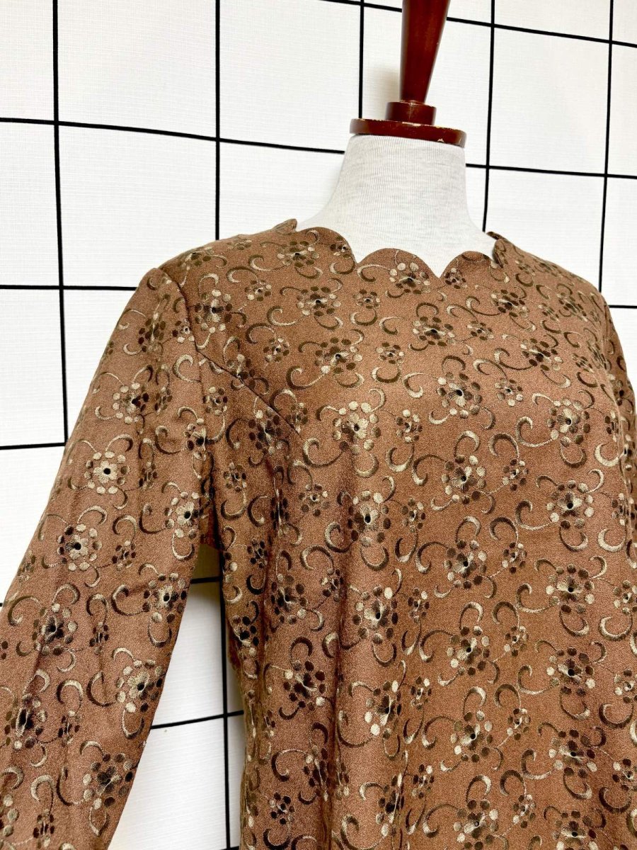 画像6: 刺繍 70's 80's 昭和レトロ古着 ヴィンテージワンピース (6)