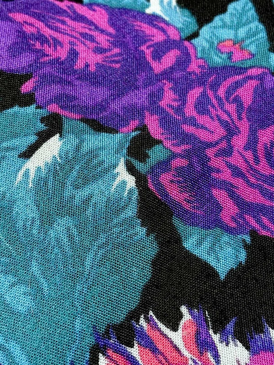 画像13: 花柄 レース襟 レトロ USA古着 ヴィンテージワンピース (13)