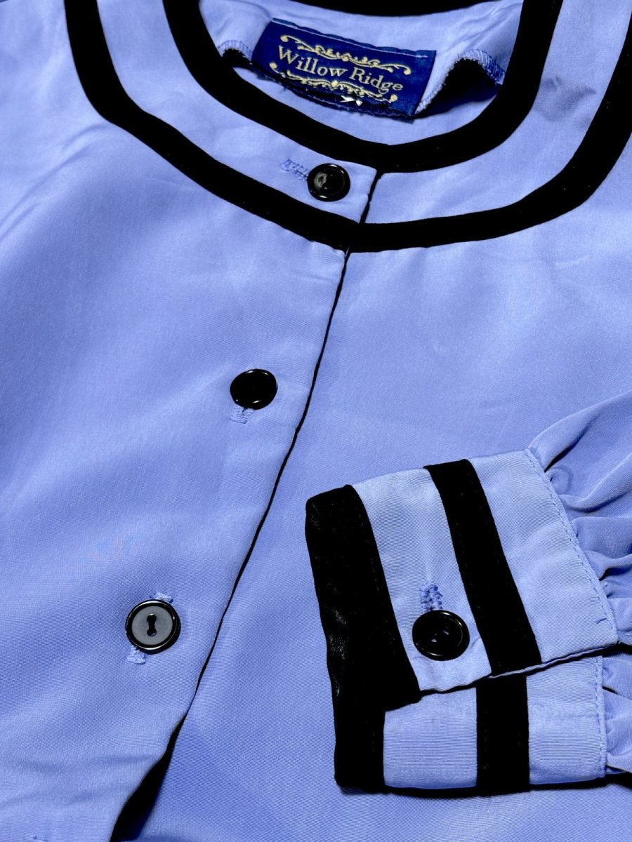 画像10: バイカラー ウエストゴム レトロ USA古着 ヴィンテージワンピース (10)