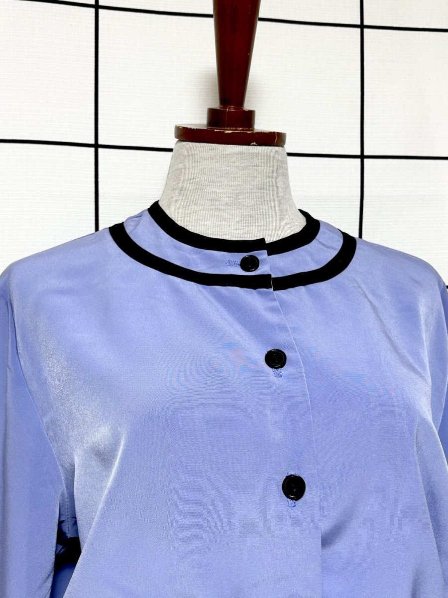 画像5: バイカラー ウエストゴム レトロ USA古着 ヴィンテージワンピース (5)