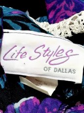 画像15: 花柄 レース襟 レトロ USA古着 ヴィンテージワンピース (15)