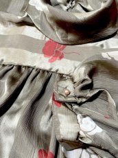 画像10: タートルネック ストライプ 花柄 UNIONMADE ウエストゴム レトロ USA古着 ヴィンテージワンピース  (10)