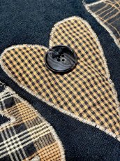 画像10: ハロウィン刺繍 チェック ブラック レトロ USA古着 ヴィンテージスウェット (10)