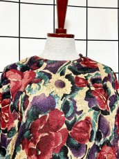 画像5: 花柄 ウエストゴム レトロ USA古着 ヴィンテージワンピース (5)