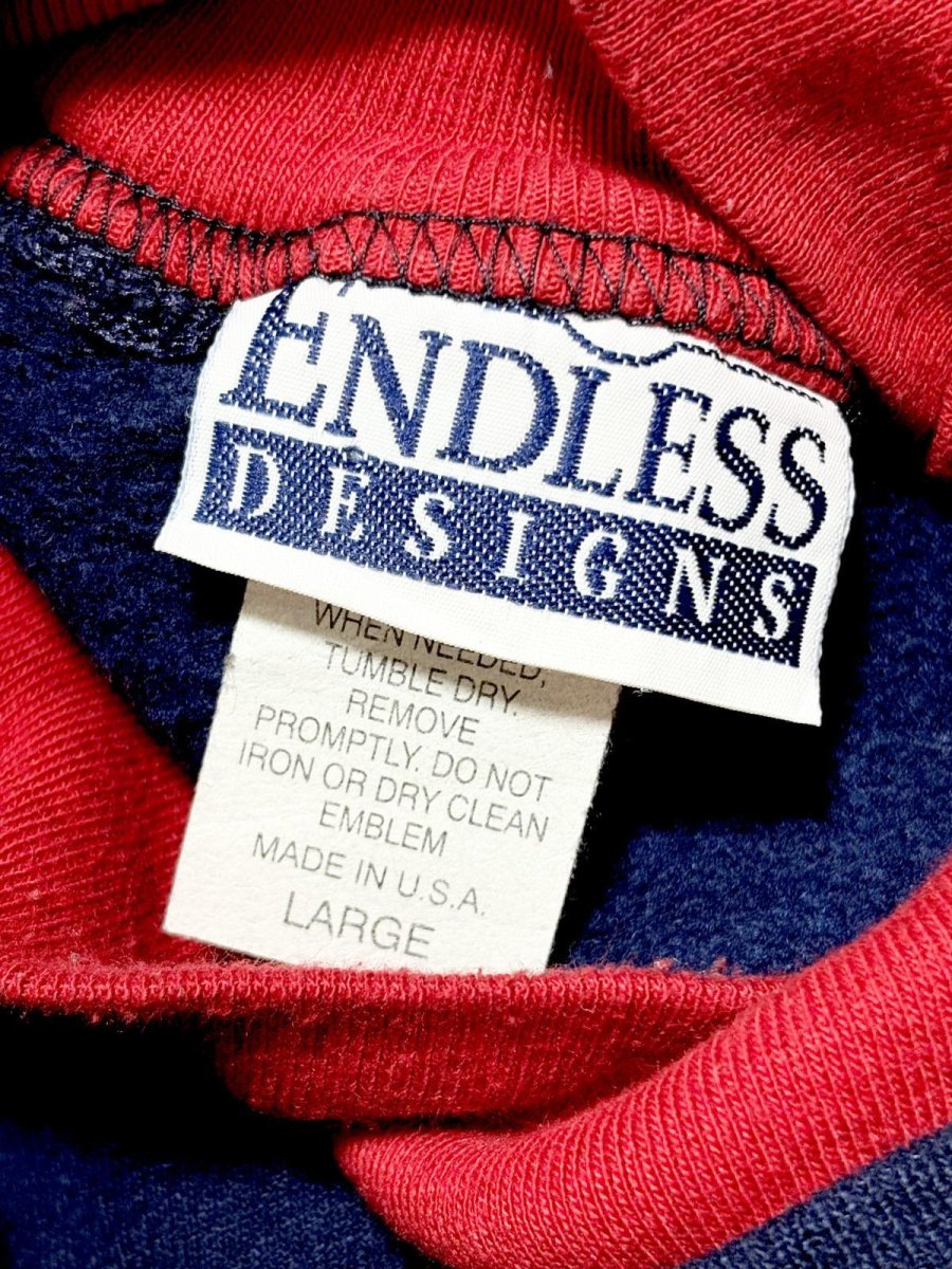 画像12: 雪だるま ネイビー ハイネック レトロ USA古着 ヴィンテージスウェット (12)