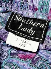 画像12: ペイズリー 花柄 ウエストゴム レトロ USA古着 ヴィンテージスカート (12)