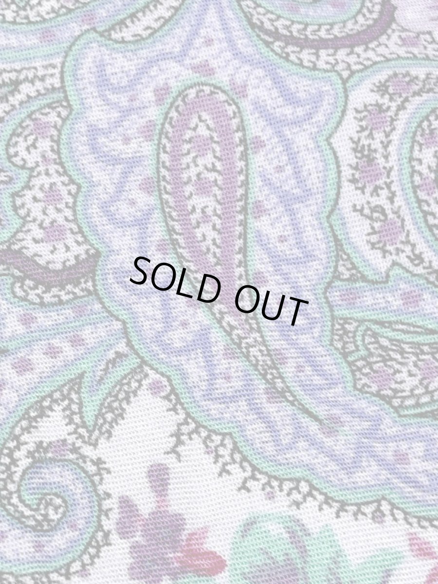 画像10: ペイズリー 花柄 ウエストゴム レトロ USA古着 ヴィンテージスカート (10)