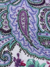 画像10: ペイズリー 花柄 ウエストゴム レトロ USA古着 ヴィンテージスカート (10)