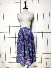 画像5: ペイズリー 花柄 ウエストゴム レトロ USA古着 ヴィンテージスカート (5)