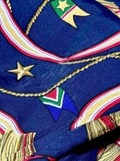 画像14: スカーフ柄 ジップアップ レトロ USA古着 ジャンパー ヴィンテージブルゾンジャケット (14)
