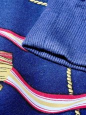 画像12: スカーフ柄 ジップアップ レトロ USA古着 ジャンパー ヴィンテージブルゾンジャケット (12)