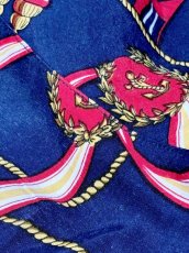 画像11: スカーフ柄 ジップアップ レトロ USA古着 ジャンパー ヴィンテージブルゾンジャケット (11)