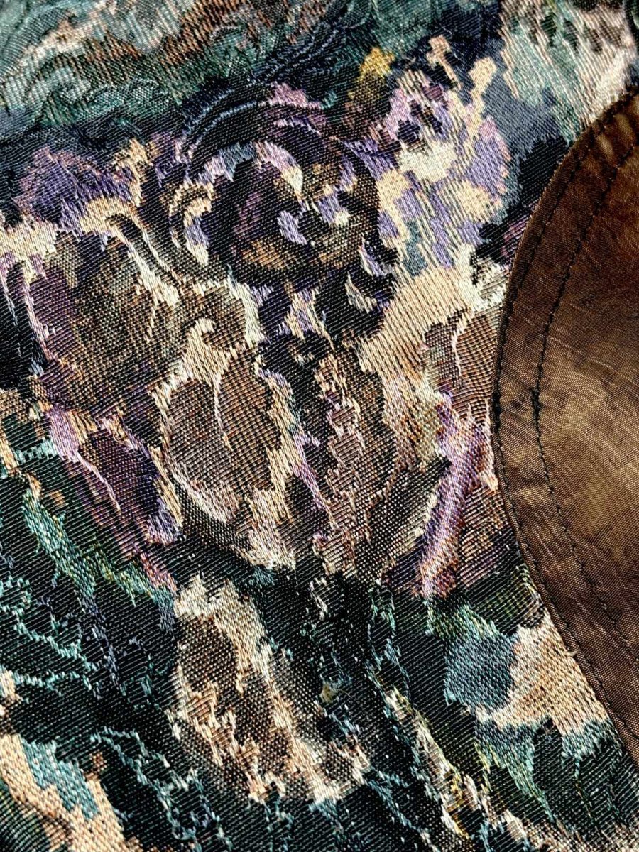 画像10: 花柄 オーバーサイズ ジップアップ レトロ USA古着 ジャンパー ヴィンテージブルゾンジャケット (10)