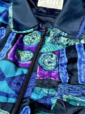 画像10: ダブル襟 薄手 軽め ジップアップ レトロ USA古着 ジャンパー ヴィンテージブルゾンジャケット (10)