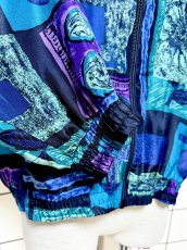 画像7: ダブル襟 薄手 軽め ジップアップ レトロ USA古着 ジャンパー ヴィンテージブルゾンジャケット (7)