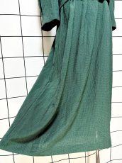 画像10: ベルベット切り替え バックリボン レトロ USA古着 ヴィンテージワンピース (10)