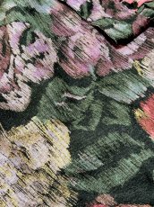 画像13: 花柄 スタンドカラー ウエストゴム レトロ USA古着 ヴィンテージワンピース (13)