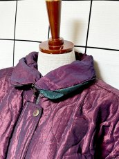 画像4: 花柄 オーバーサイズ ジップアップ レトロ USA古着 ジャンパー ヴィンテージブルゾンジャケット (4)