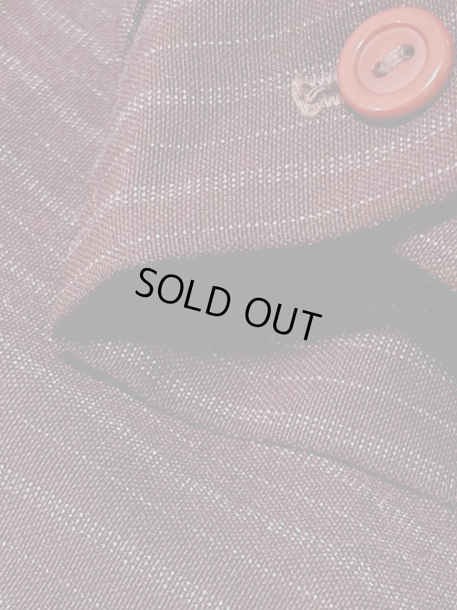 画像10: ストライプ 首元デザイン レトロ USA古着 ヴィンテージワンピース (10)