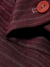 画像10: ストライプ 首元デザイン レトロ USA古着 ヴィンテージワンピース (10)