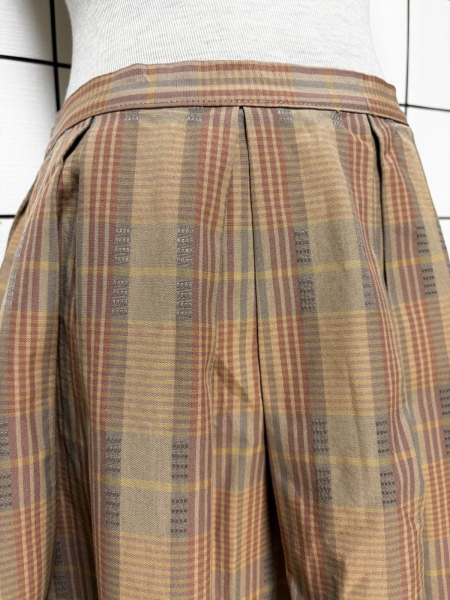 画像2: チェック柄 レトロ USA古着 ヴィンテージスカート (2)