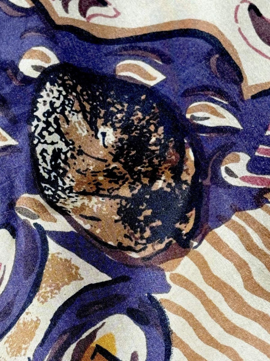 画像10: アート柄 ジップアップ レトロ USA古着 ヴィンテージブルゾンジャケット (10)