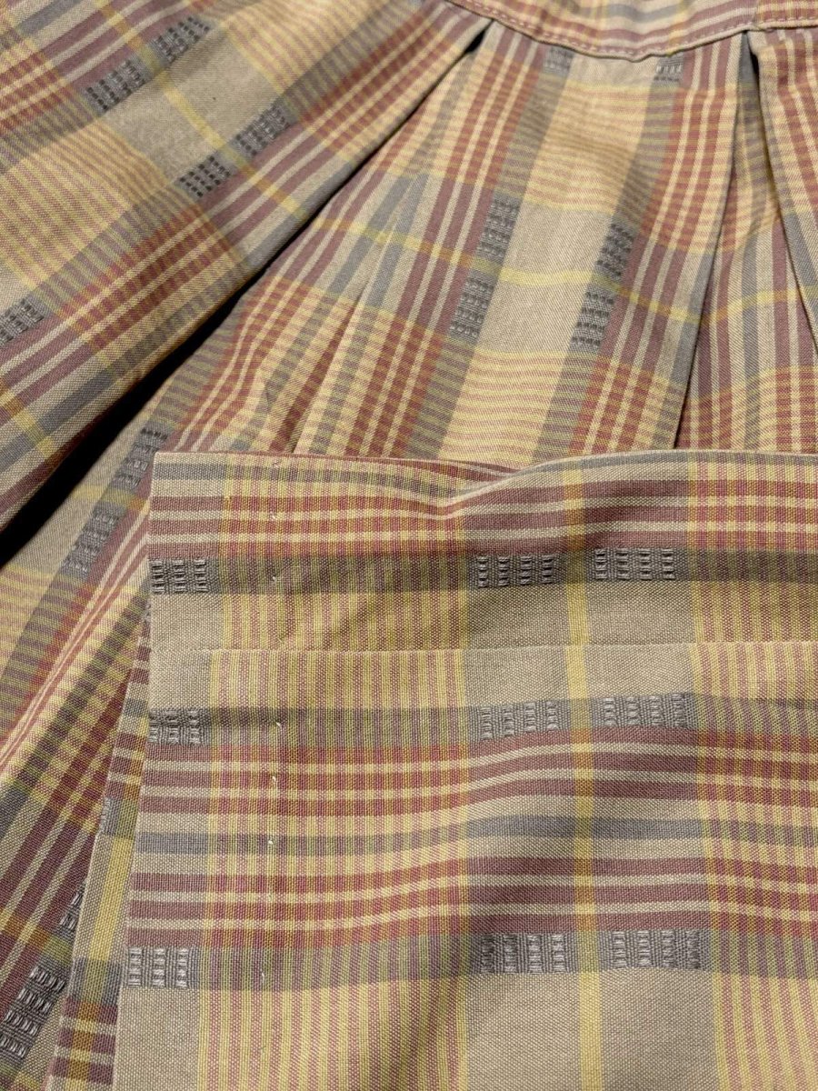 画像8: チェック柄 レトロ USA古着 ヴィンテージスカート (8)