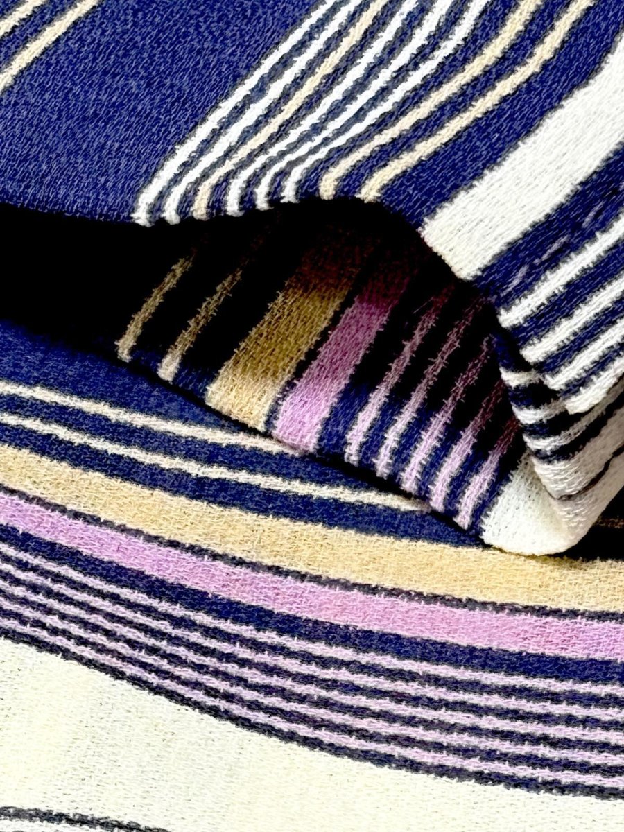 画像12: ストライプ ウエストゴム レトロ USA古着 ヴィンテージワンピース (12)