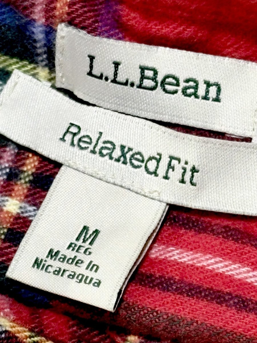 画像10: L.L.Bean チェック柄 Nicaragua 古着 レトロブラウス (10)