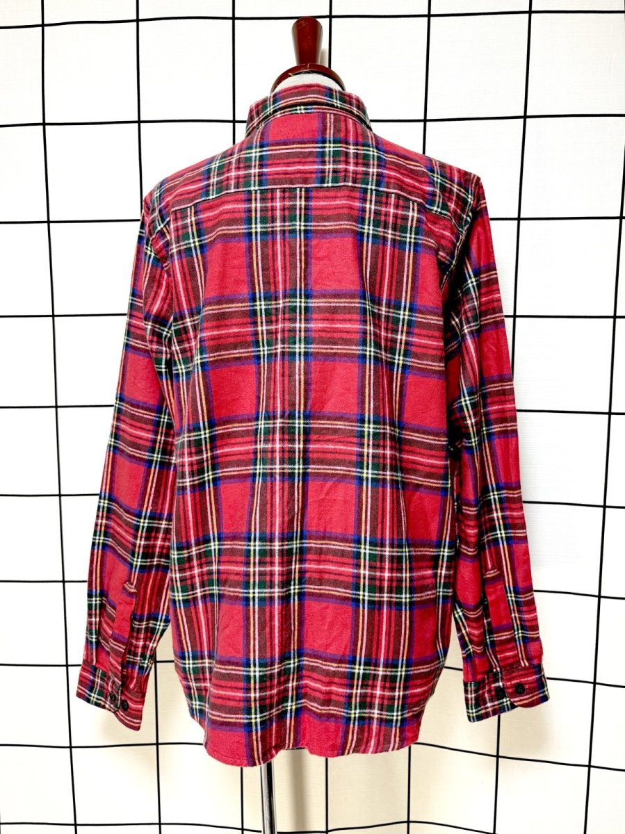 画像2: L.L.Bean チェック柄 Nicaragua 古着 レトロブラウス (2)