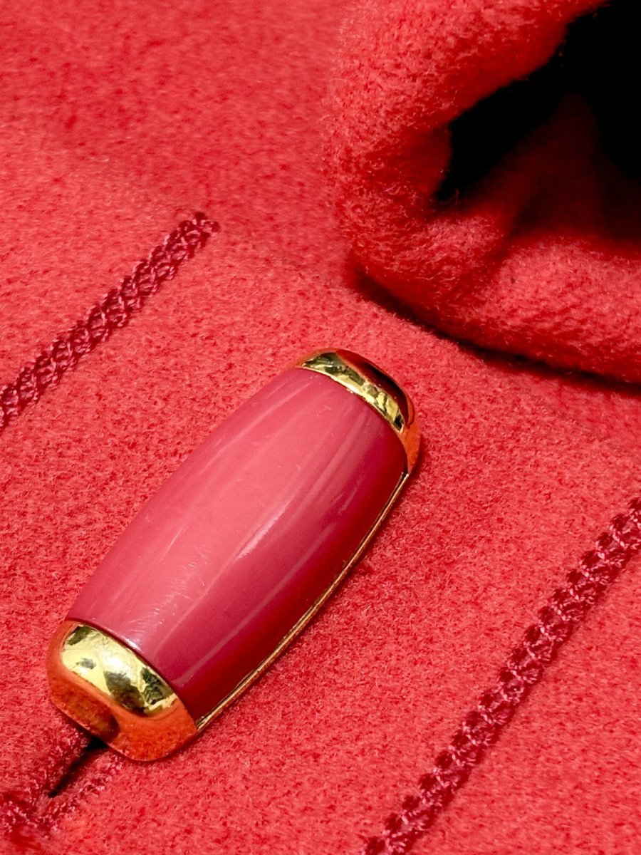 画像10: ウール 大ぶりボタン 無地 ヨーロッパ古着 ヴィンテージコート (10)