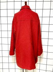 画像2: ウール 大ぶりボタン 無地 ヨーロッパ古着 ヴィンテージコート (2)