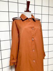 画像6: フランス製 FRANCE フード付 無地 レトロ ヨーロッパ古着 ヴィンテージコート (6)