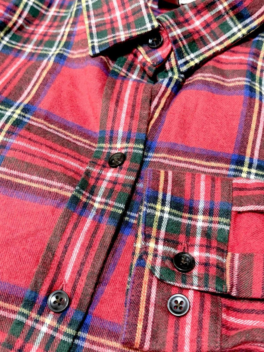 画像8: L.L.Bean チェック柄 Nicaragua 古着 レトロブラウス (8)