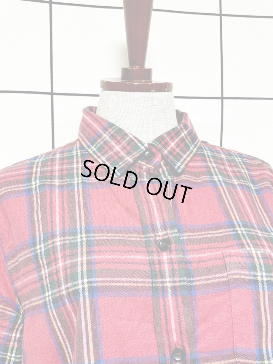 画像5: L.L.Bean チェック柄 Nicaragua 古着 レトロブラウス (5)