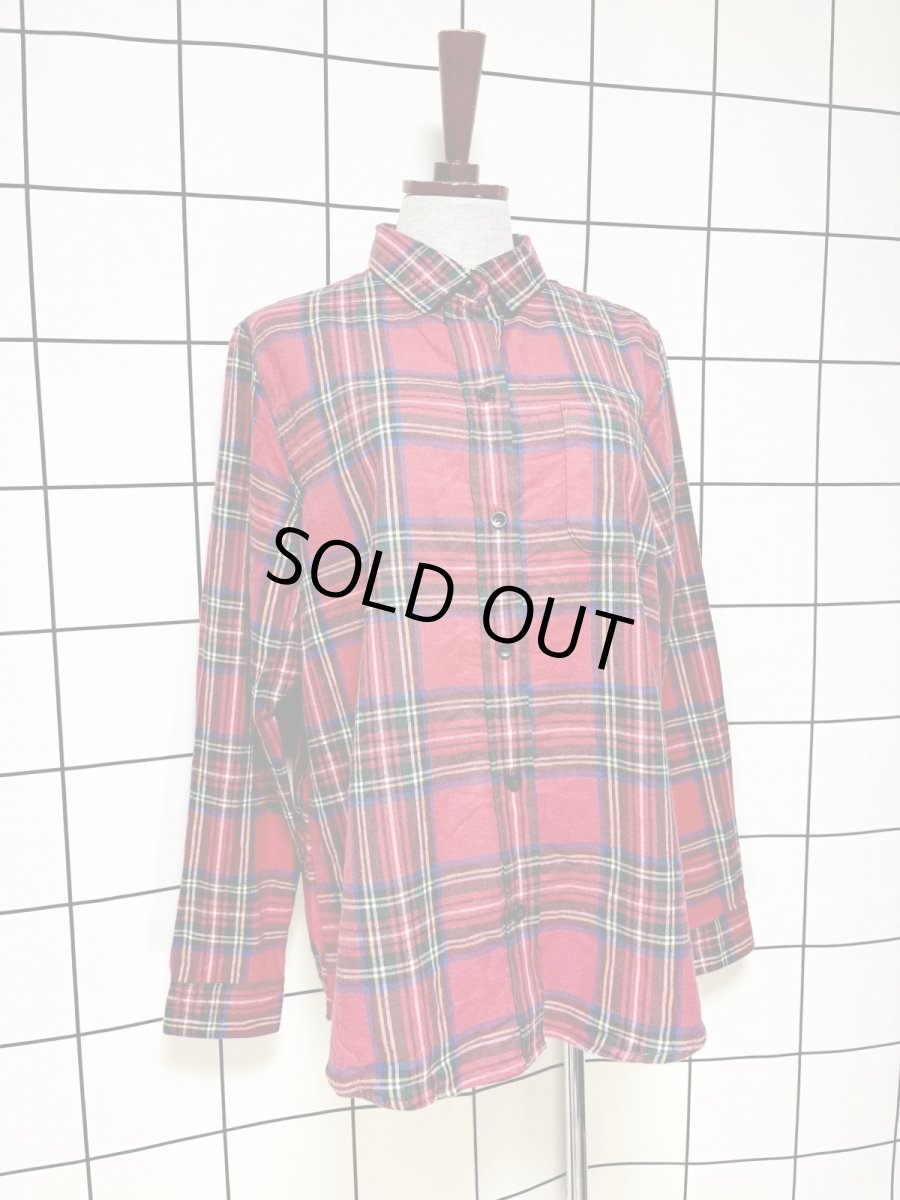 画像3: L.L.Bean チェック柄 Nicaragua 古着 レトロブラウス (3)