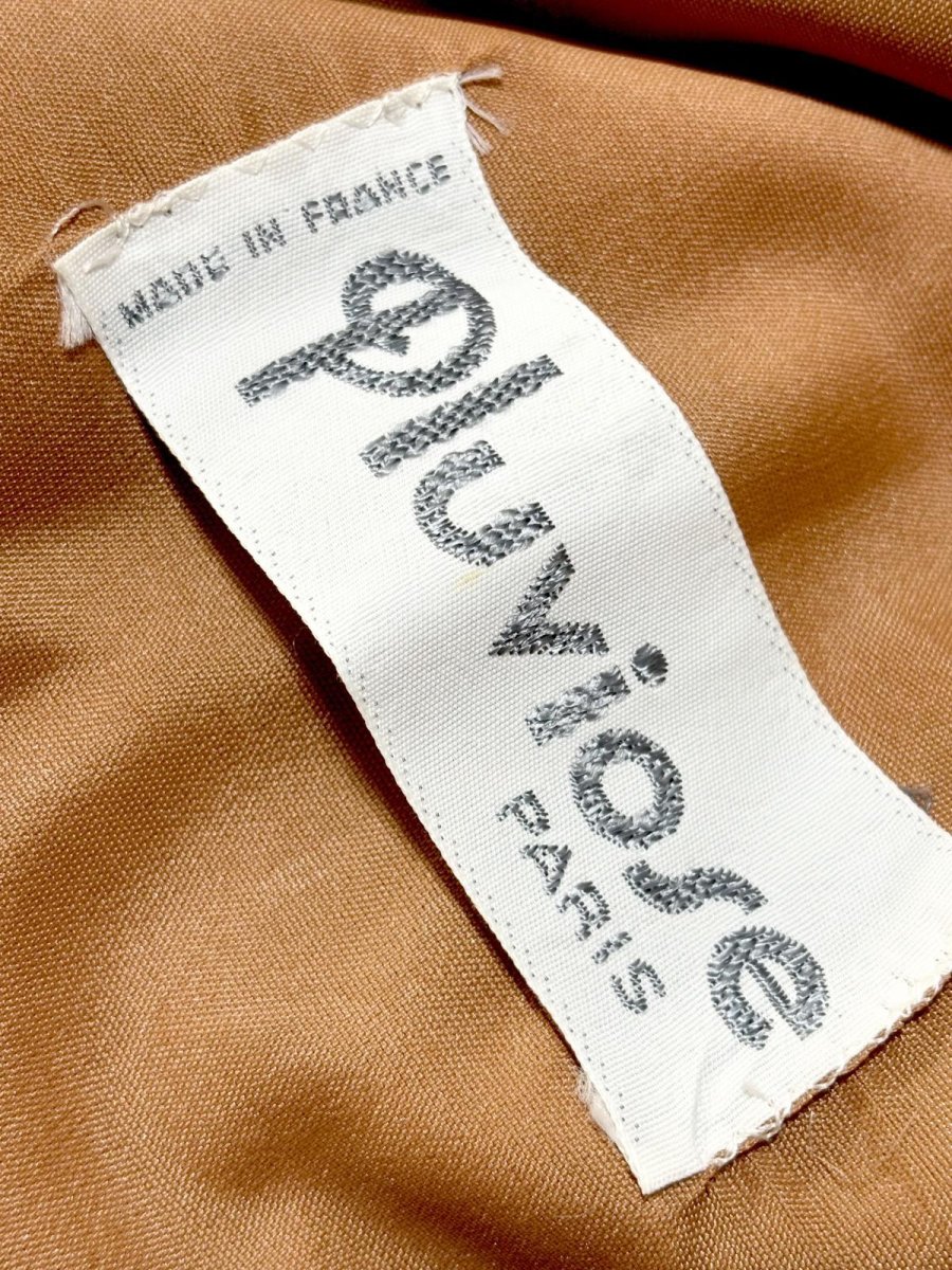 画像15: フランス製 FRANCE フード付 無地 レトロ ヨーロッパ古着 ヴィンテージコート (15)