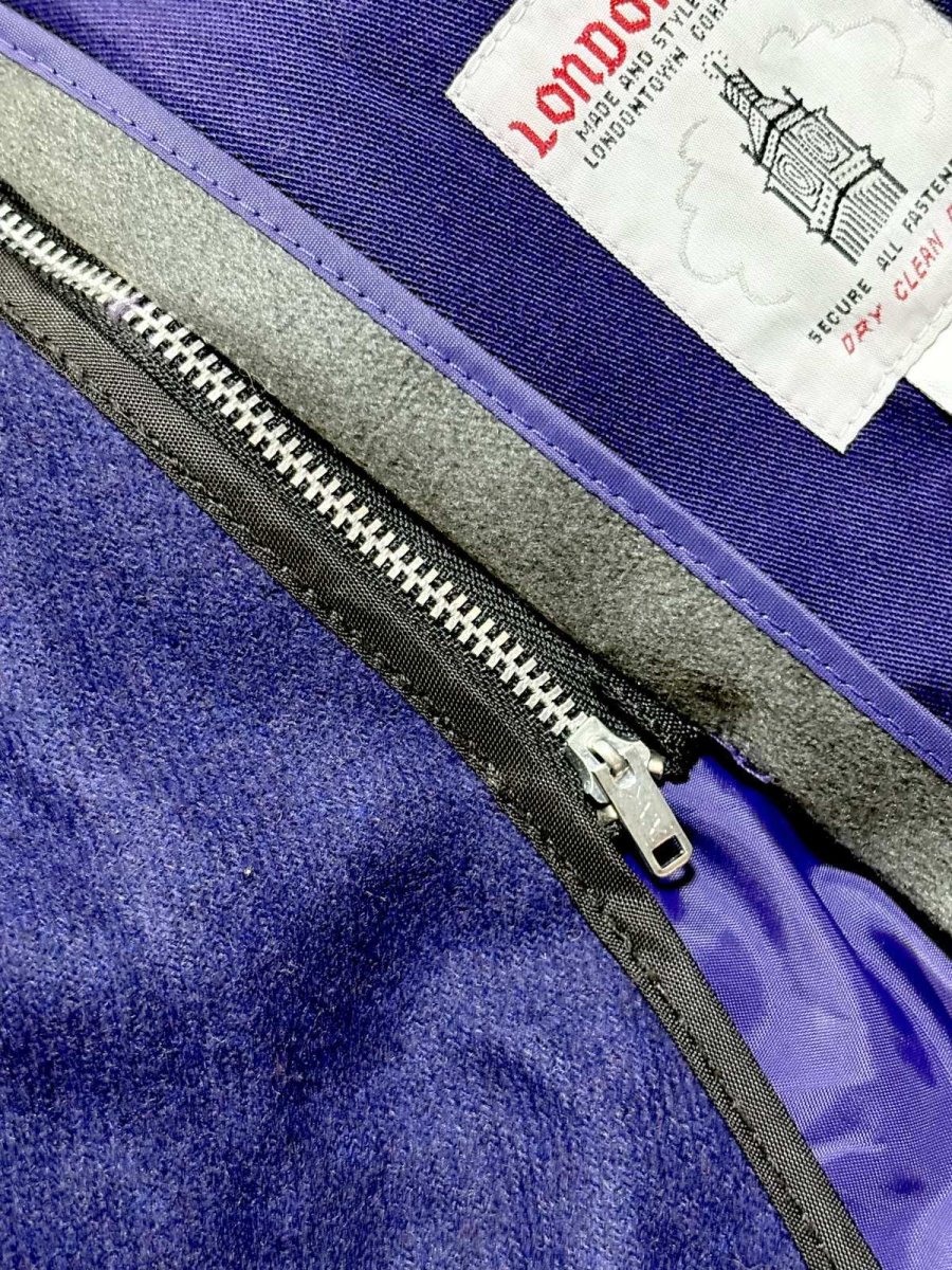 画像10: LONDONFOG ロンドンフォグ パープル レトロ USA古着 ヴィンテージコート (10)