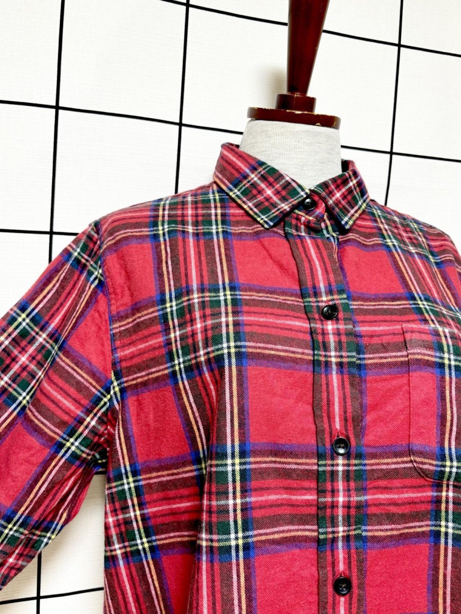 画像6: L.L.Bean チェック柄 Nicaragua 古着 レトロブラウス (6)