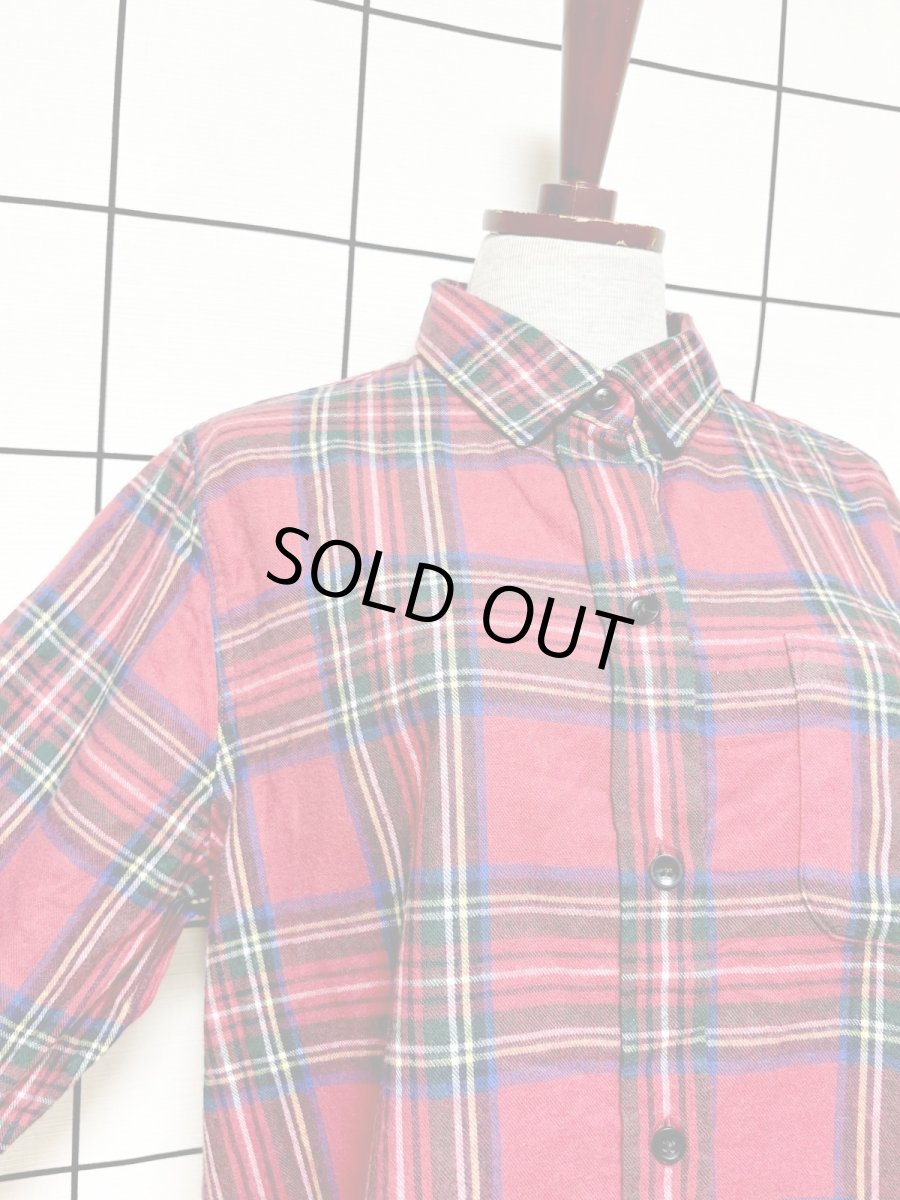 画像6: L.L.Bean チェック柄 Nicaragua 古着 レトロブラウス (6)