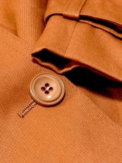 画像13: フランス製 FRANCE フード付 無地 レトロ ヨーロッパ古着 ヴィンテージコート (13)