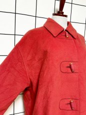 画像6: ウール 大ぶりボタン 無地 ヨーロッパ古着 ヴィンテージコート (6)