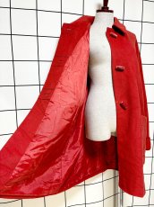 画像8: ウール 大ぶりボタン 無地 ヨーロッパ古着 ヴィンテージコート (8)