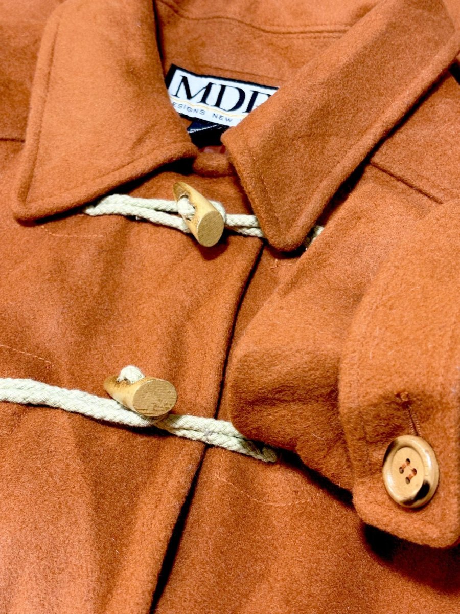画像10: トグルボタン ウール レトロ Guatemala 古着 ヴィンテージコート (10)