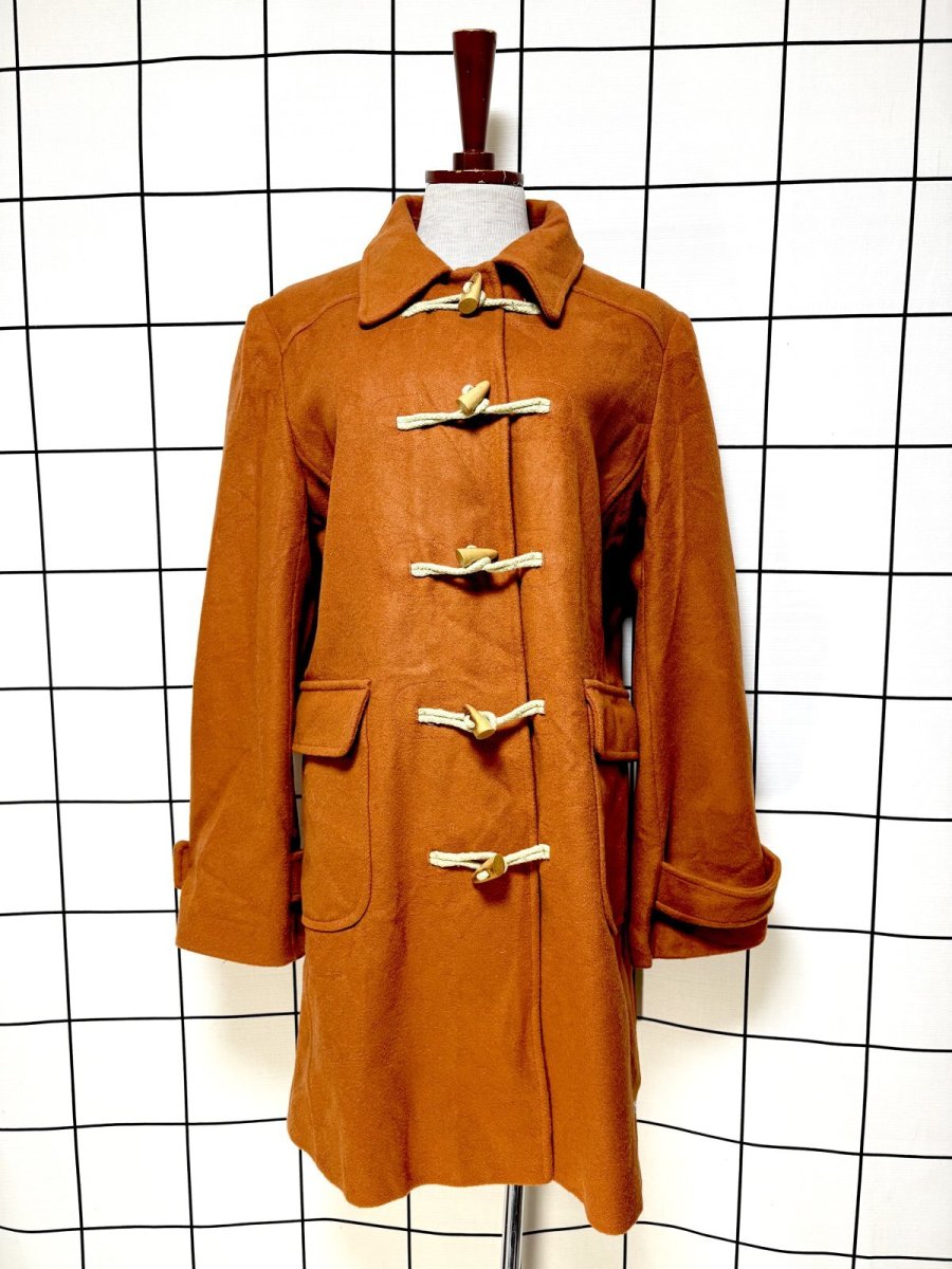 画像1: トグルボタン ウール レトロ Guatemala 古着 ヴィンテージコート (1)